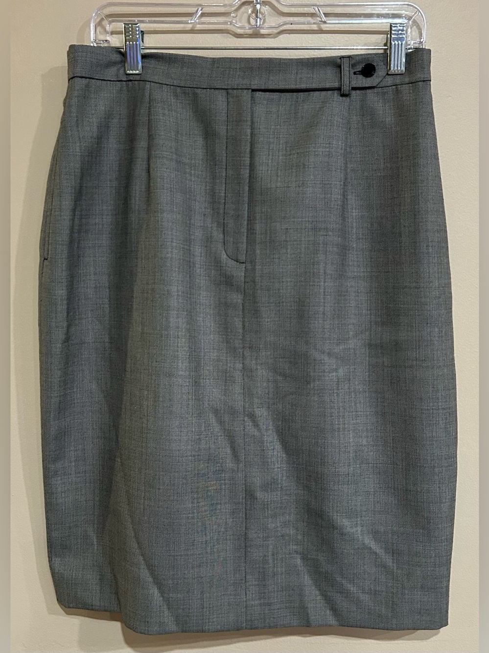 NWOT VTG Lauren Ralph Lauren 100% Wool Pencil Skirt Sz 12 Career Old Money Work